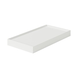 MUJI 02553111 Polypropylene File Box Lid with Casters, White Gray, Width 5.9 inches (15 cm), Width 6.3 inches (160 cm), Depth 13.0 inches (330 cm), Height 1.4 inches (35 mm)