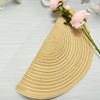 MuuXii Round Placemats for Dining Table 15 Inch, Braided Cotton