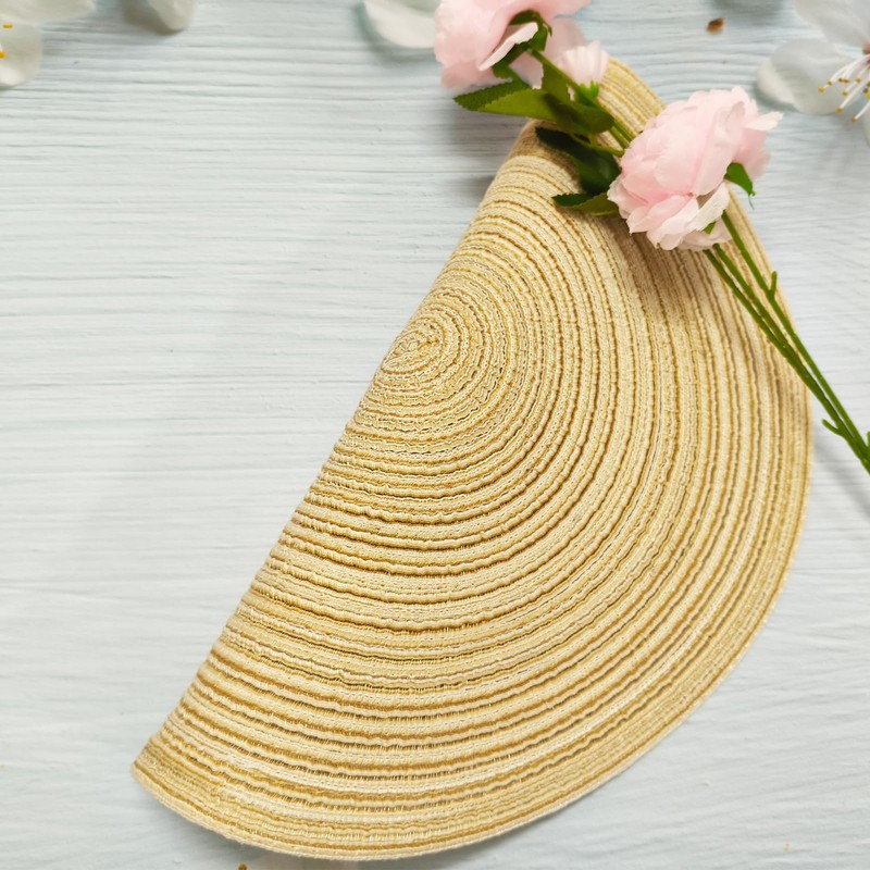 MuuXii Round Placemats for Dining Table 15 Inch, Braided Cotton