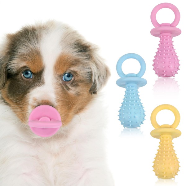 APLZGMG 3Pcs Molar Clean Teeth Rubber Toy, Dog Chew Toys