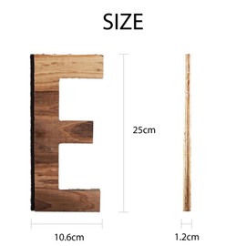 Japanese Wooden Alphabet Object, Extra Large 9.8 inches (25 cm) (E)