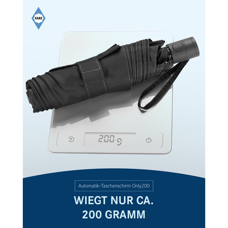 FARE FiligRain Only200 Automatic Pocket Umbrella - Super Light at