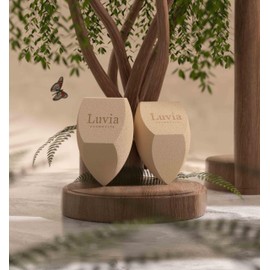 Makeup Sponge Set with Precious Tea - Luvia Cosmetics - Makeup Blender Diamond Shape