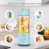 Aoozi Blender Cup Smoothies and Shakes On-The-Go (BPA Free) (Sky