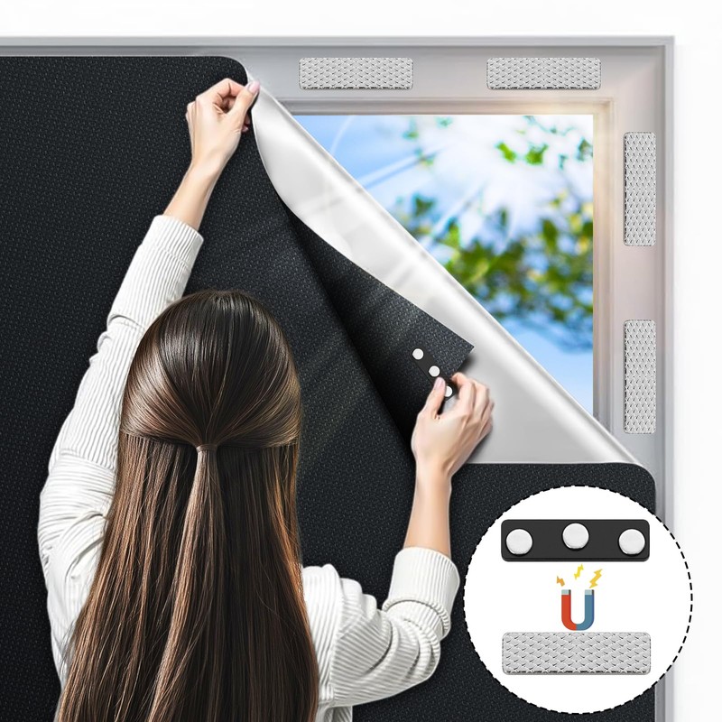 Curtain Magnets Closure, Kaluofan 20Pairs Blackout Blind Accessory Magnets
