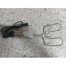 Verplexter Electric Charcoal Starter, 500W Double-Ring BBQ Grill Igniter, 18-Inch with Long Handle Durable 304 Heat Element Coils with