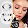 False Eyelashes, No Glue, Magnet, Magnetic False Eyelashes, Integral, Magnetic,