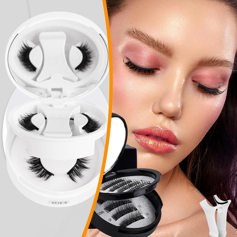 False Eyelashes, No Glue, Magnet, Magnetic False Eyelashes, Integral, Magnetic,