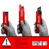 HAUTMEC Professional Retractable Snap Off Utility Knife Replacement Black Blades
