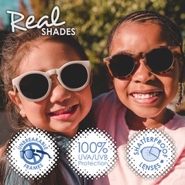 Real Kids Shades Boys' Chill Sunglasses, White, Kids 4+