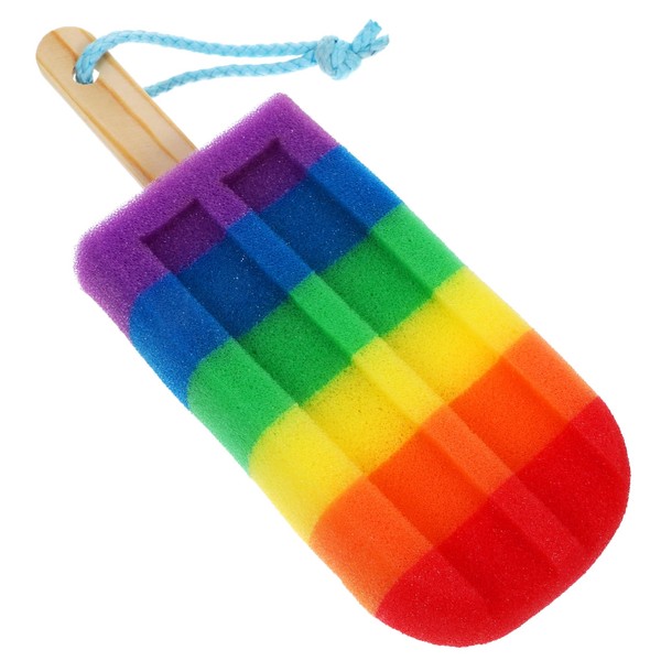 VICASKY Cute Ice Cream Shape Bath Sponge for Exfoliating Shower