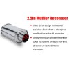 Soundforge 2.5'' Ultra Quiet Muffler Resonator 2.5 in,304s Exhaust Vibrant