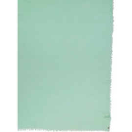 FRAAS Women's Scarf 120 x 160 cm - Fashionable Stole with Fringes in Wool Blend - XXL Scarf for Cold Days, Powder Mint