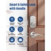 ELAMOR M19 Keyless Entry Door Lock with 2 Lever Handles,