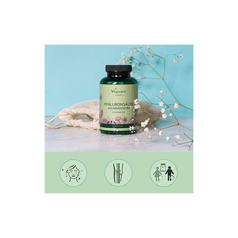Hyaluronic Acid Vegavero® | HIGH Strength - 600mg with 800-1500
