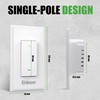 Enlaser Smart Light Switch, Single Pole, Voice/Remote Control, Easy Installation,