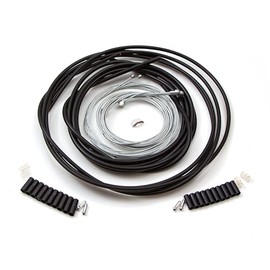Clarks Cycle Systems Universal Galvanised Steel Brake and Gear Cable Kit, Front & Rear, Black