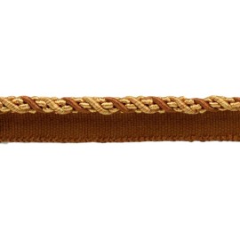 DÉCOPRO Copper Bronze Gold 4/16" Decorative Lip Cord English Toffee [By The Yard]