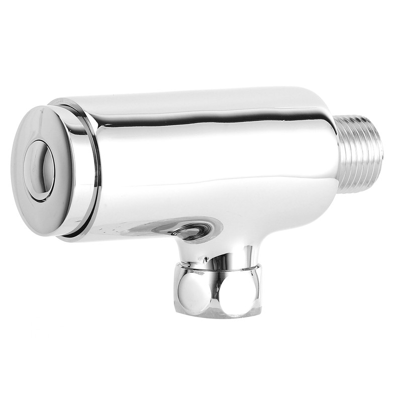 Hand Pressing Urinal Flush Valve Brass Delay Self Closing Bathroom