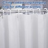 Shower Curtain Rings, 24 Pcs Plastic Shower Curtain Rings, Shower