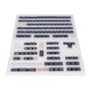 Mechanical Keyboard Keycap 128 Key PBT Keycap Set Contrasting Colors