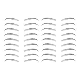 Yesallwas 4D Eyebrow Tattoo Stickers, Waterproof, Natural-looking, 2 Pieces (BLACK-16)