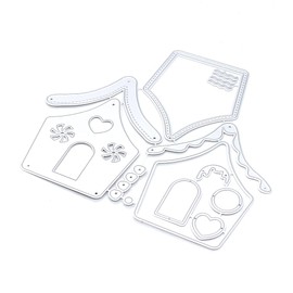 KSCRAFT Christmas Gingerbread House Shaker Metal Cutting Dies Stencils for DIY Scrapbooking/Photo Album Decorative Embossing DIY Paper Cards