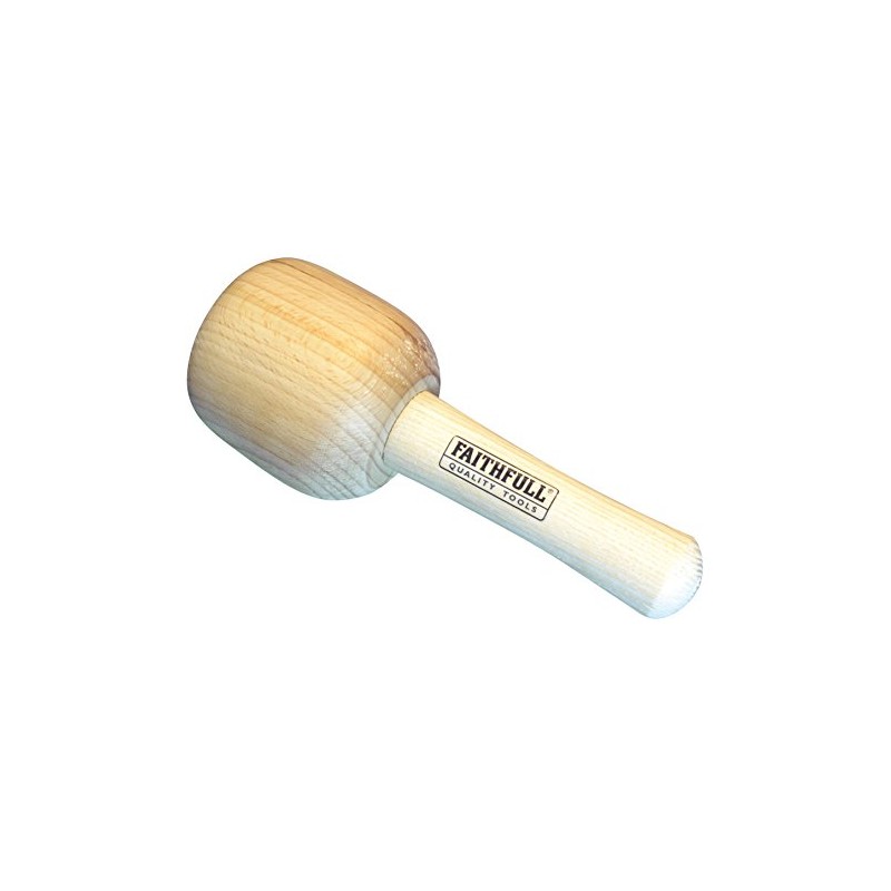 Faithfull FAICM90HD Wood Carvers Beech Mallet 90mm (3.5in) 440g (15.5oz)