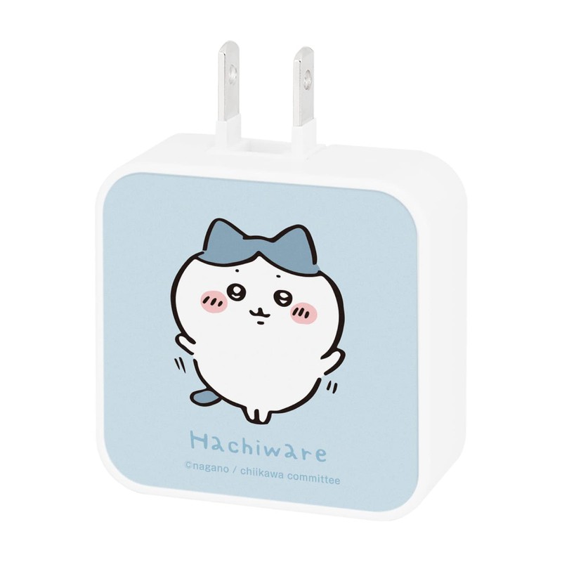 Gourmandise CK-03B Chiikawa USB to USB Type-C AC Adapter Hachiware
