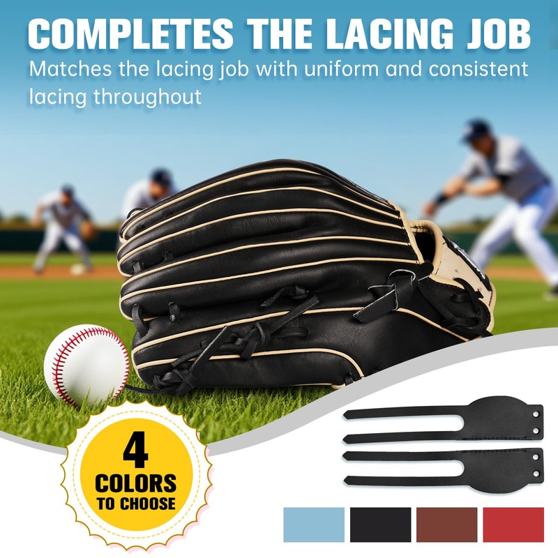 Kzzyiifw Baseball Glove Replacement Ring-Widened Comfortable Thumb Leather Strap for