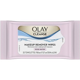 Olay Makeup Remover Wet Cloths, Honeysuckle and White Tea, 25 Count