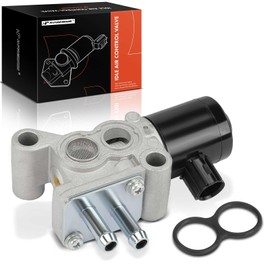 A-Premium Fuel Injection Idle Air Control Valve Compatible with Honda Civic 1996-2000, Civic del Sol 1996-1997 & Acura EL 1997-1998, 1.6L, Auxiliary Air Valve