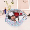 GECBEKK Barrel Drawstring Makeup Bag Large Cosmetic Bag Toiletry Organizer