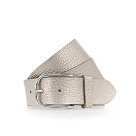 Vanzetti Women's Leather Belt Gold (35) 95, Platinum Gold Metallic