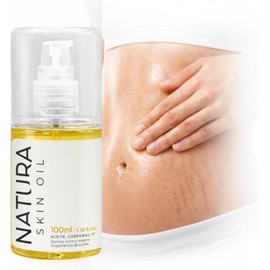 Natura Skin Oil 100ml Aceite Corporal Hidratante Estrías Cicatrices Rosa Mosqueta Almendra Aguacate Vitamina Textura Ligera Grasosa