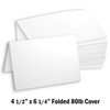 Hamilco White Cardstock Paper Blank Note Cards 4.5" x 6.25"