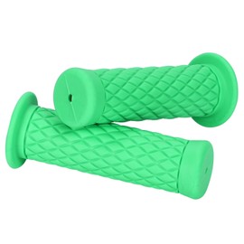 nakira Motorcycle Grip Moped Handle 0.9 inch (22.2 mm) Non-Piercing Rubber C-Type (Green)