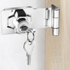 Litensh Rectangular Angle 90 Degree Hasp Lock with Key Equal