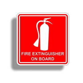 215 Decals Fire Extinguisher On Board Safety Stickers Decal Rescue Emergency Boat Truck RV