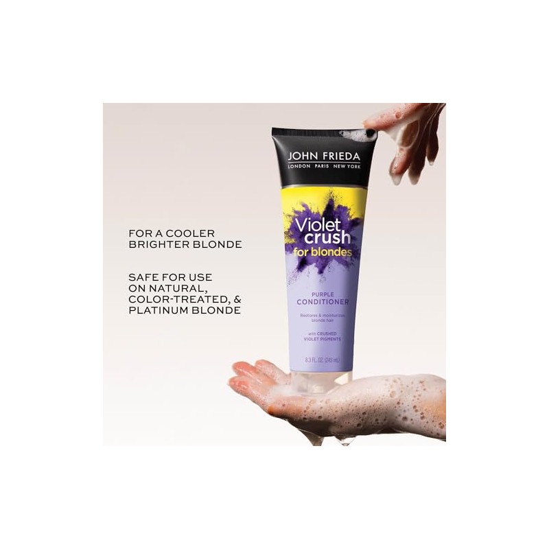 John Frieda Violet Crush Acondicionador Morado, 245 mL