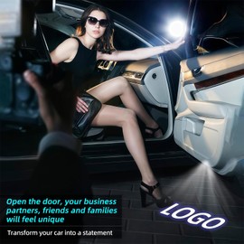 2Pcs Car Door Lights Logo Projector Compatible with LS/ES/is/LX/RX/GS/GX/RC/UX Car Accessories, No Fade HD LED Car Welcome Projector Lights, 3D Ghost Shadow Light(Blue)