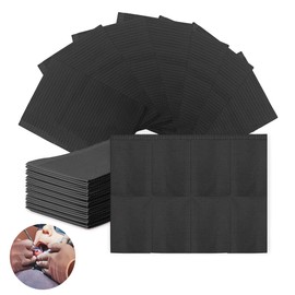 Pack of 60 Tattoo Pads Waterproof Sterile Underlay Tattoo Workplace Pads Disposable Dental Bib Tattoo Accessories Pads Black Tattoo Multi-Purpose Tattoo Accessories Pads (33 x 45 cm)