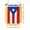 WXFCAI Puerto Rico Window Hanging Flag,Mini Puerto Rican Car Flag