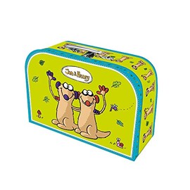 Trötsch Jan and Henry Children's Suitcase Medium Cardboard Travel Suitcase Children's Play Case (Jan & Henry)