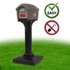 Dig-Free Easy Up Home Mailbox, Graystone/Black, Made in The USA