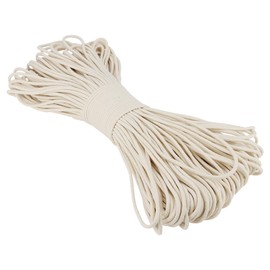 SOUJAP 328 Feet 5/32 Inch Cotton Rope, White Cotton Sash Cord, 4mm Thick Cotton Clothesline Rope for Window, Decoration, Tie Down