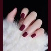 COSMOO Cherry Red Matte Nail Polish, Wine Red Quick Dry