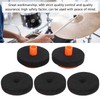 7Pcs Drum Felt Pad Kit Black Orange Red Wear Resistant