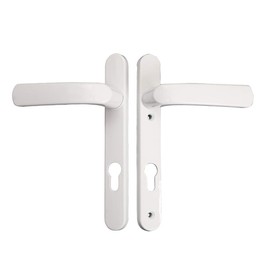 PVC Door Handles White Black PVC Door Handle for External Doors External Door Handle 92PZ Sprung Double Glazing Set Pack of 1 Pair