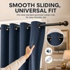 Grey Foam Curtain Spacers for Eyelet Curtains Compatibility-28mm 24 Pcs
